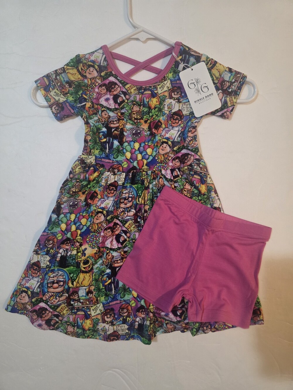 Giggle Gang "UP" Bamboo Twirl Dress With Shorts